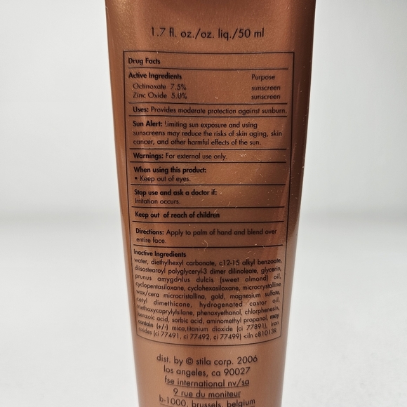 Stila Bronzing Tinted Moisturizer Contains 24K Gold SPF 15 New In Box 1.7 fl oz - Picture 3 of 6